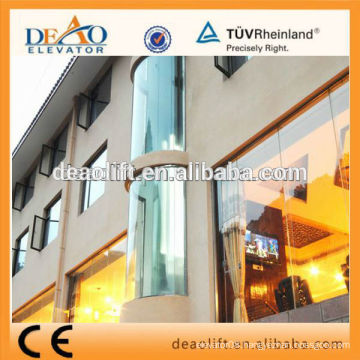 Sightseeing Elevator with Stainless Steel Round Handrail